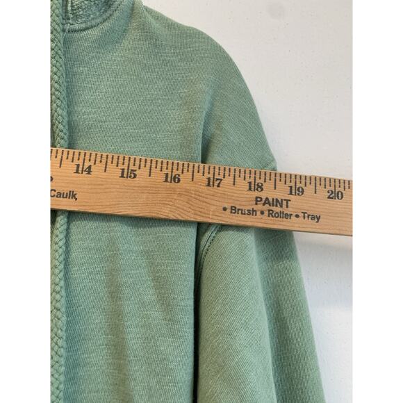 American Eagle Outfitters Women’s Hoodie Green Cropped Drawstring Pullover Sz S - Picture 5 of 10